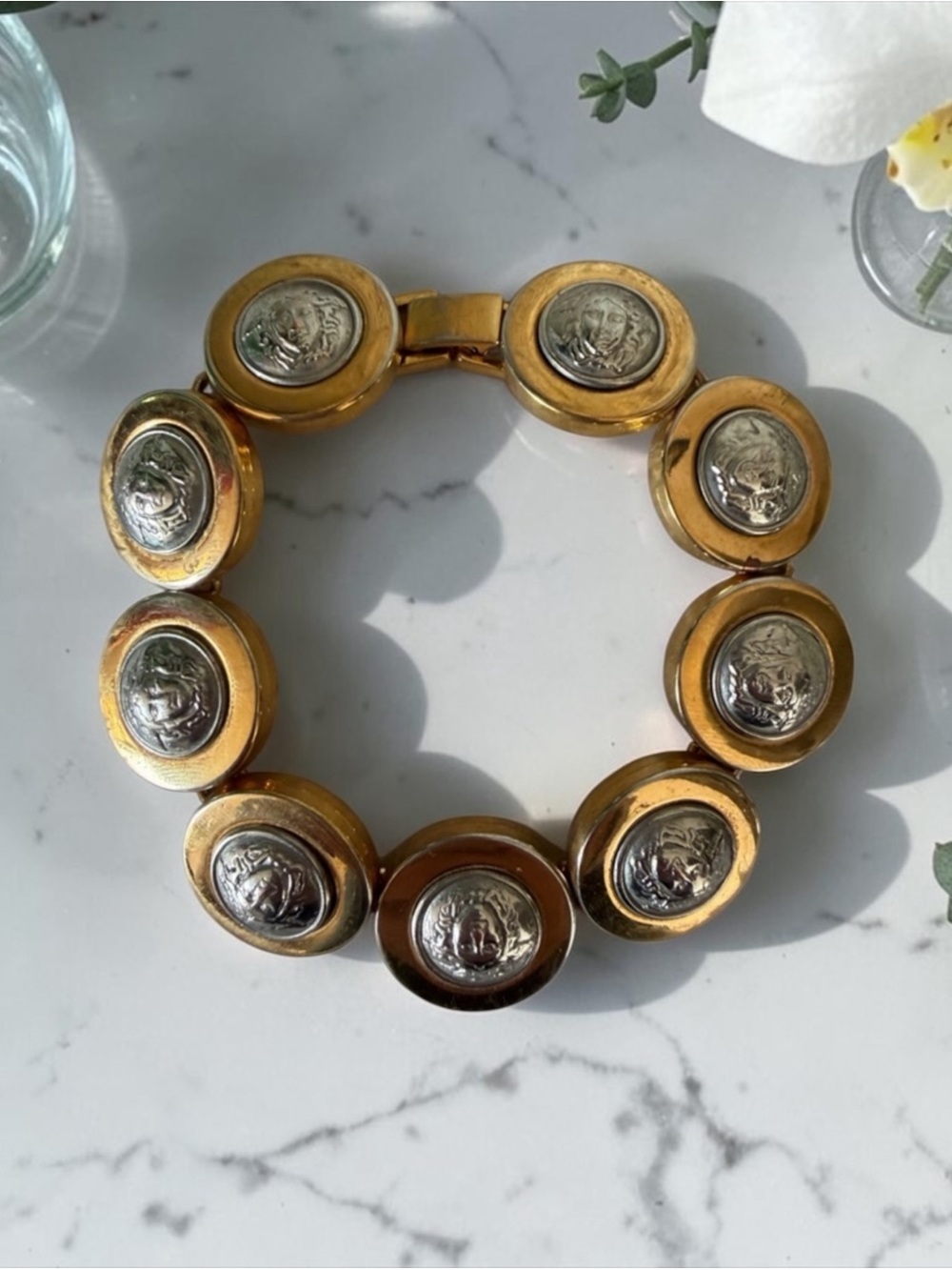 Gianni Versace Medusa Medallion Bracelet